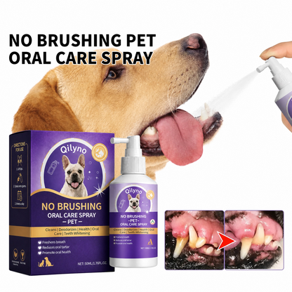 Qilyno™ 🍃No-Brushing Oral Care Spray for Dogs & Cats